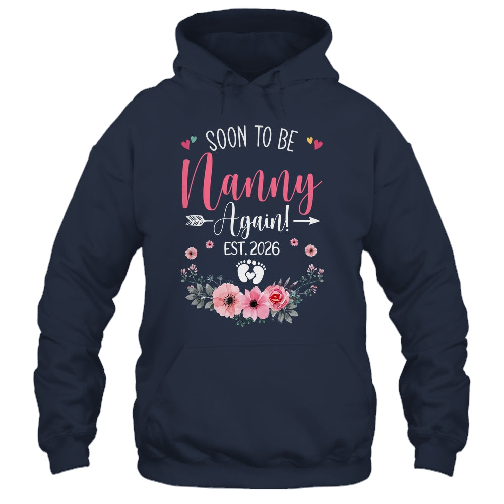 Soon To Be Nanny Again Est 2026 Mothers Day Shirt & Tank Top | teecentury