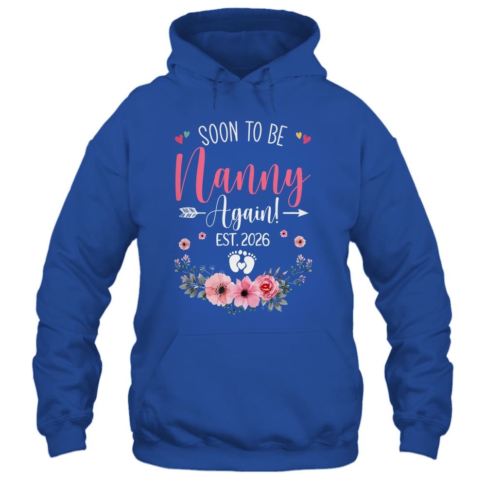 Soon To Be Nanny Again Est 2026 Mothers Day Shirt & Tank Top | teecentury