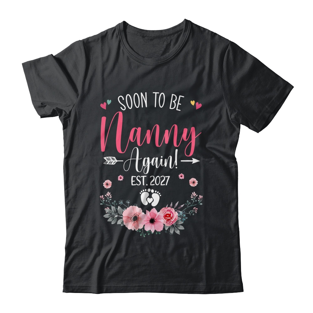 Soon To Be Nanny Again Est 2027 Mothers Day Shirt & Tank Top | teecentury