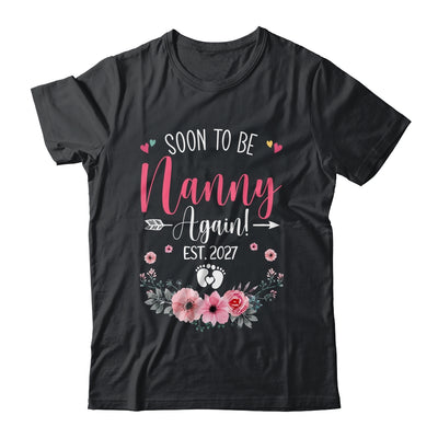 Soon To Be Nanny Again Est 2027 Mothers Day Shirt & Tank Top | teecentury