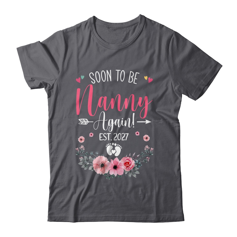 Soon To Be Nanny Again Est 2027 Mothers Day Shirt & Tank Top | teecentury