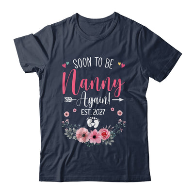 Soon To Be Nanny Again Est 2027 Mothers Day Shirt & Tank Top | teecentury