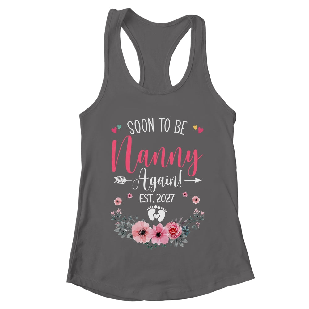 Soon To Be Nanny Again Est 2027 Mothers Day Shirt & Tank Top | teecentury