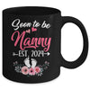 Soon To Be Nanny Est 2024 Mothers Day First Time Nanny Mug | teecentury