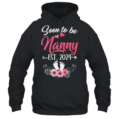 Soon To Be Nanny Est 2024 Mothers Day First Time Nanny Shirt & Tank Top | teecentury