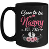 Soon To Be Nanny Est 2025 Mothers Day First Time Nanny Mug | teecentury