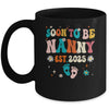 Soon To Be Nanny Est 2025 Pregnancy Announcement Groovy Mug | teecentury