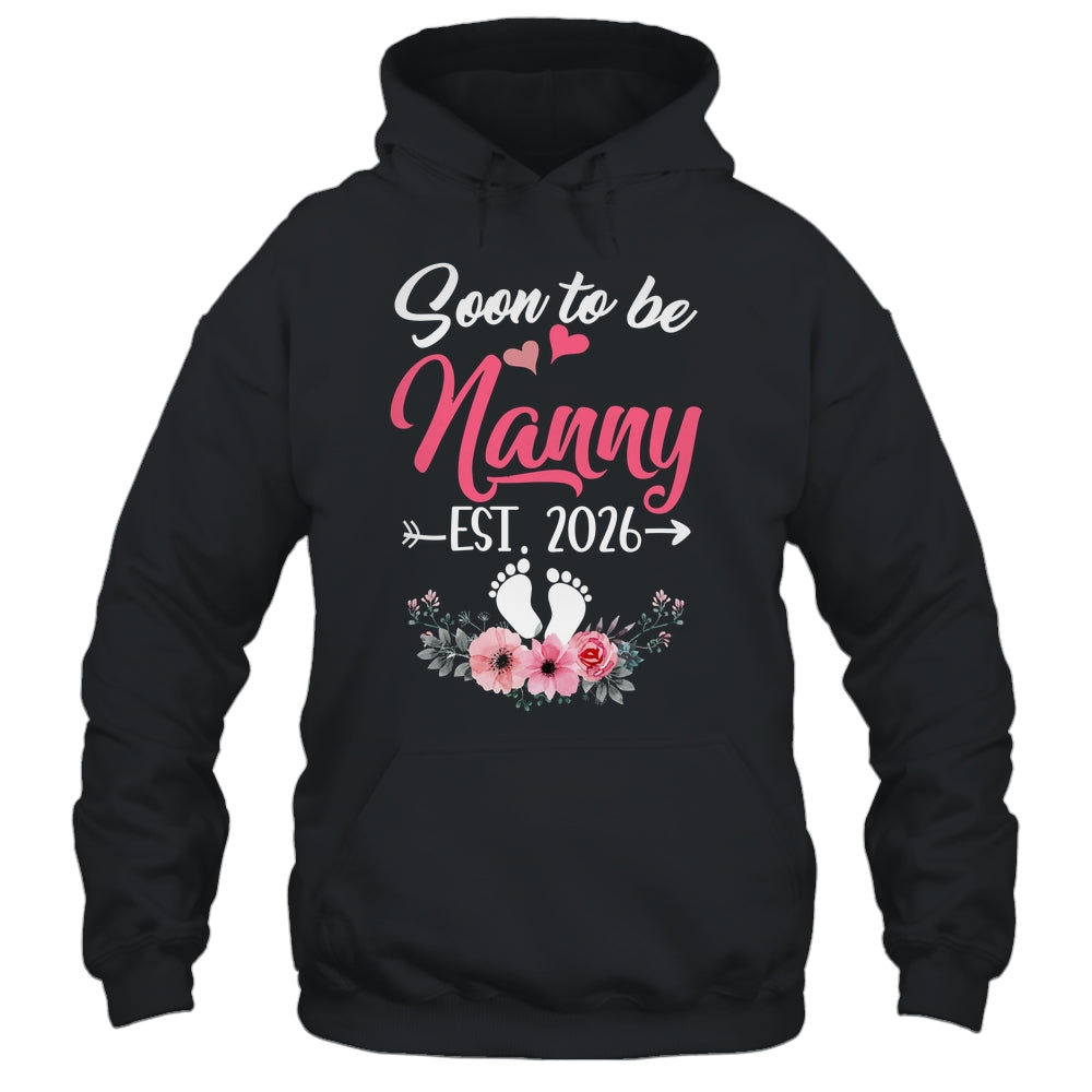 Soon To Be Nanny Est 2026 Mothers Day First Time Nanny Shirt & Tank Top | teecentury