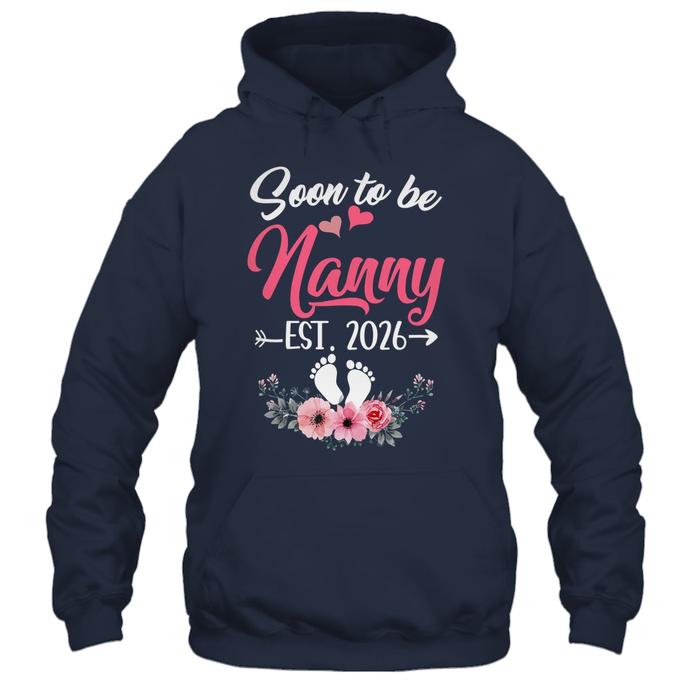 Soon To Be Nanny Est 2026 Mothers Day First Time Nanny Shirt & Tank Top | teecentury