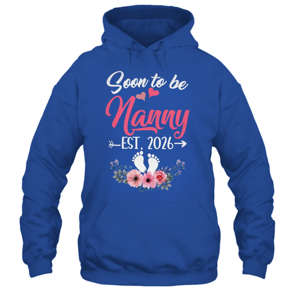 Soon To Be Nanny Est 2026 Mothers Day First Time Nanny Shirt & Tank Top | teecentury
