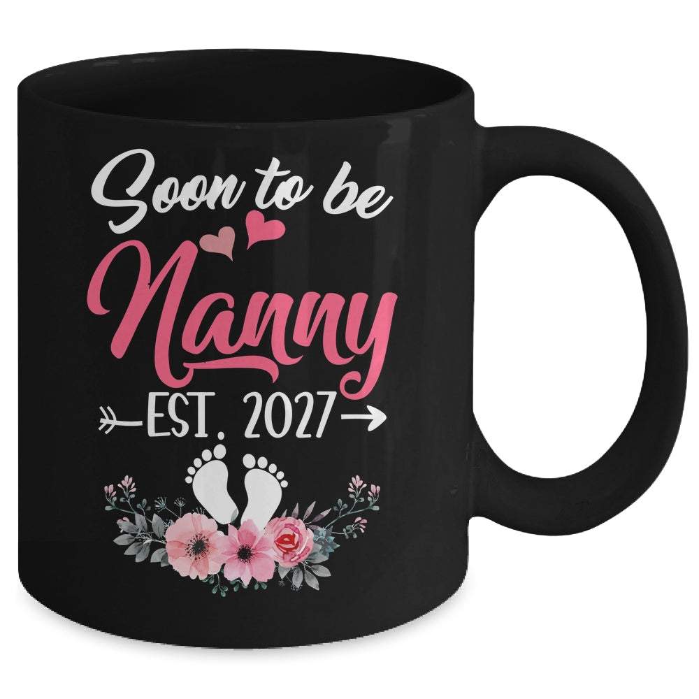 Soon To Be Nanny Est 2027 Mothers Day First Time Nanny Mug | teecentury