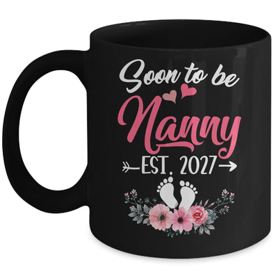 Soon To Be Nanny Est 2027 Mothers Day First Time Nanny Mug | teecentury