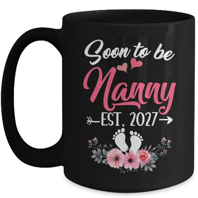 Soon To Be Nanny Est 2027 Mothers Day First Time Nanny Mug | teecentury