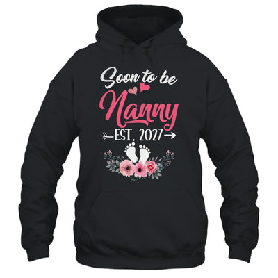 Soon To Be Nanny Est 2027 Mothers Day First Time Nanny Shirt & Tank Top | teecentury