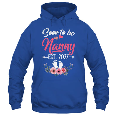 Soon To Be Nanny Est 2027 Mothers Day First Time Nanny Shirt & Tank Top | teecentury