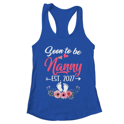 Soon To Be Nanny Est 2027 Mothers Day First Time Nanny Shirt & Tank Top | teecentury