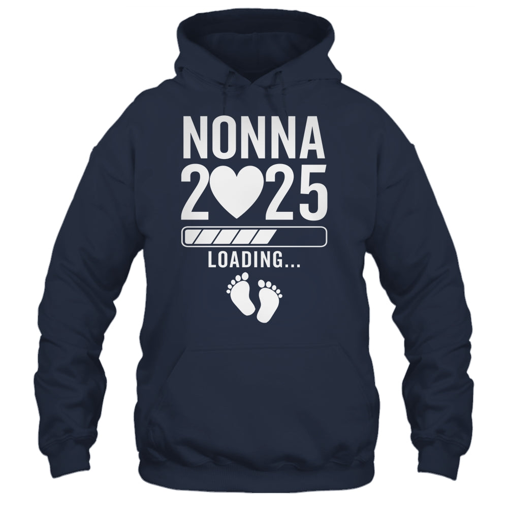 Soon To Be Nonna 2025 Pregnancy Announcement Loading Shirt & Tank Top | teecentury