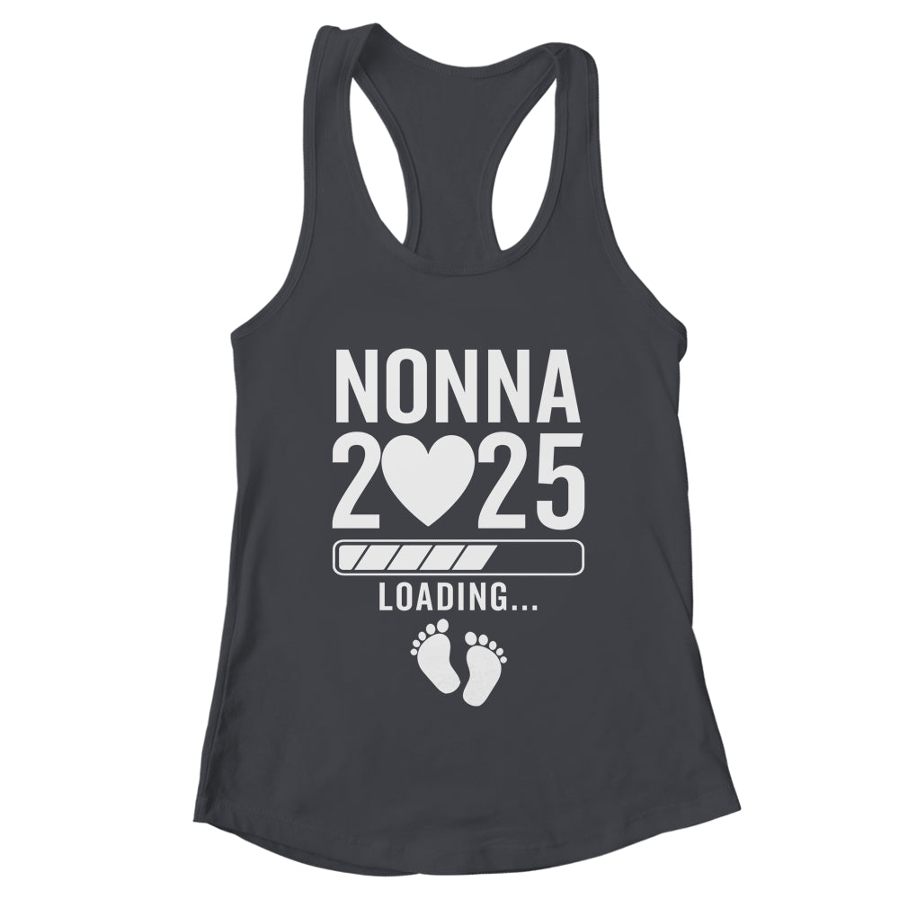 Soon To Be Nonna 2025 Pregnancy Announcement Loading Shirt & Tank Top | teecentury