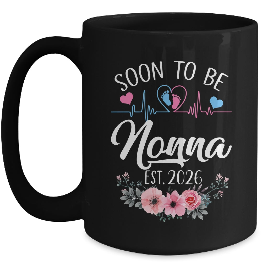 Soon To Be Nonna 2026 First Time Pregnancy Announcement Mug | teecentury
