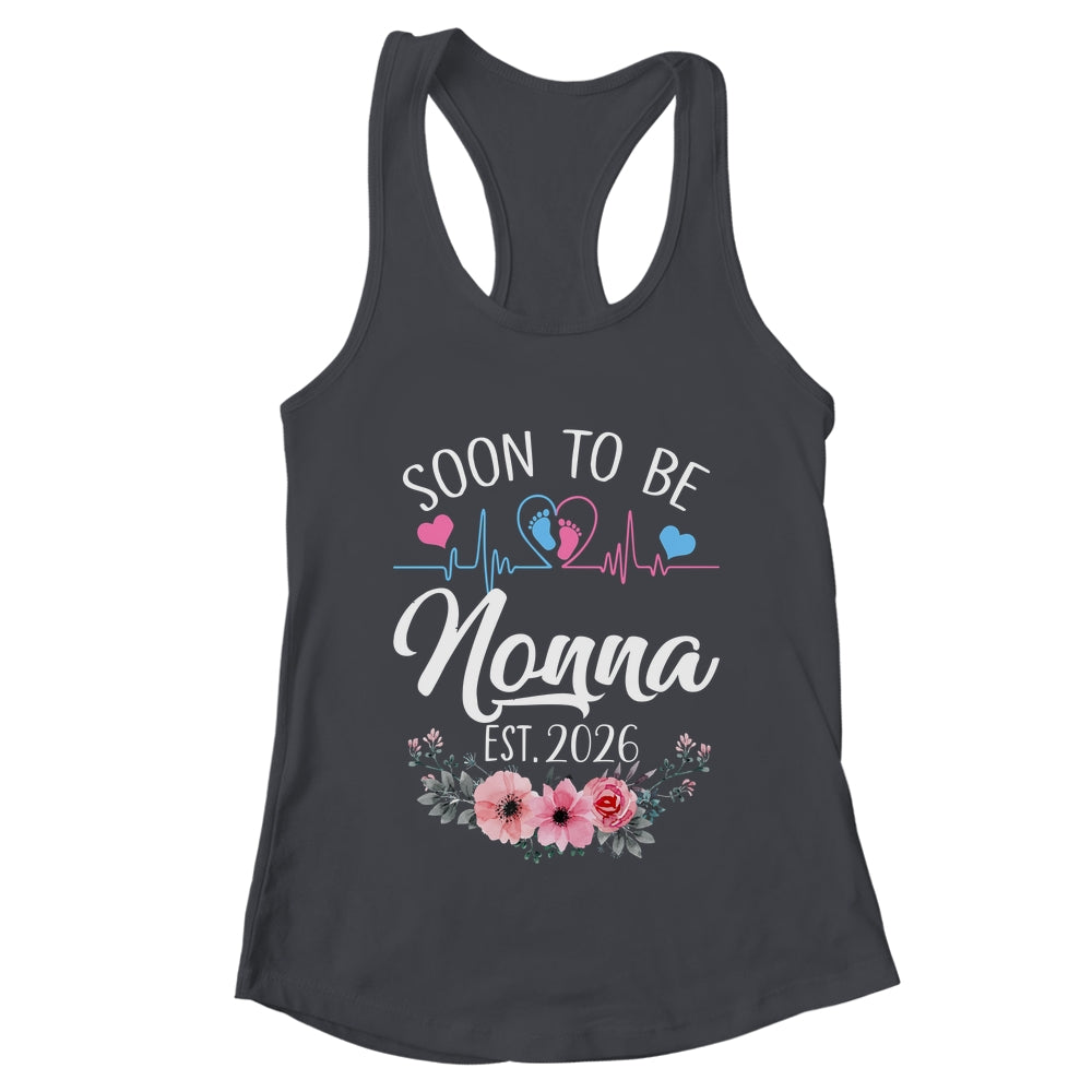 Soon To Be Nonna 2026 First Time Pregnancy Announcement Shirt & Tank Top | teecentury