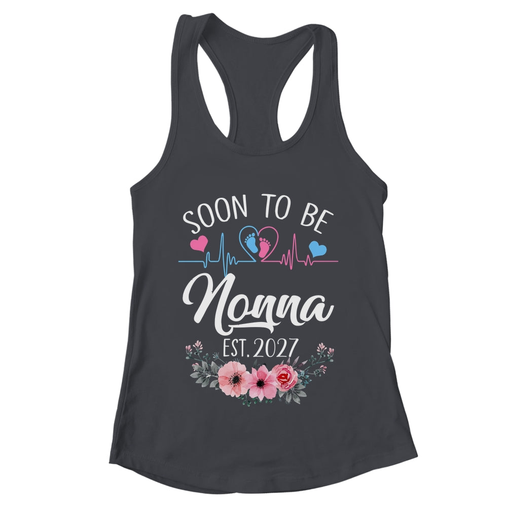Soon To Be Nonna 2027 First Time Pregnancy Announcement Shirt & Tank Top | teecentury