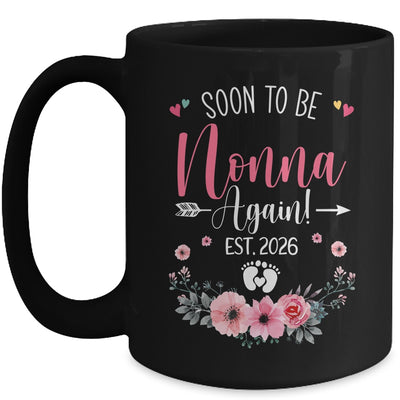 Soon To Be Nonna Again Est 2026 Mothers Day Mug | teecentury