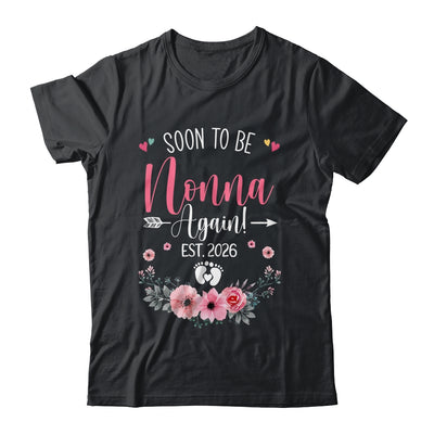 Soon To Be Nonna Again Est 2026 Mothers Day Shirt & Tank Top | teecentury