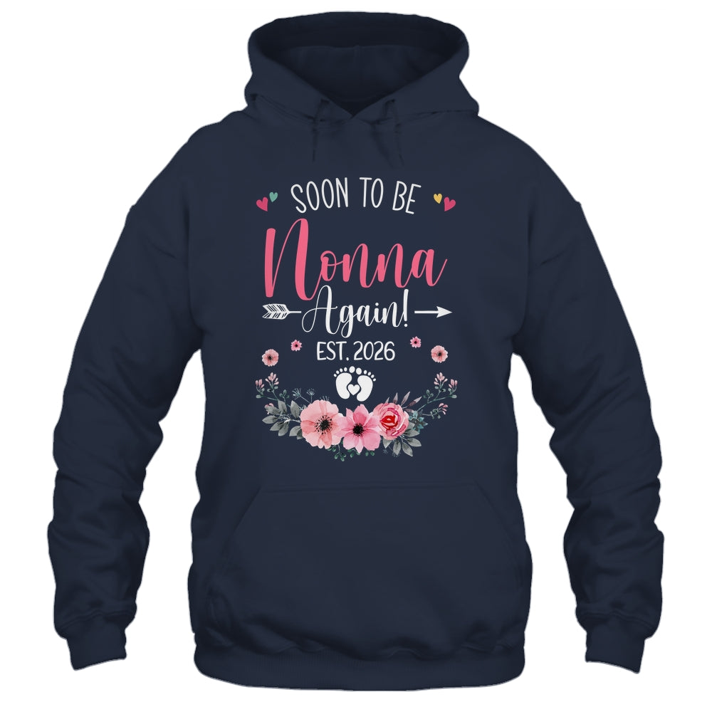Soon To Be Nonna Again Est 2026 Mothers Day Shirt & Tank Top | teecentury
