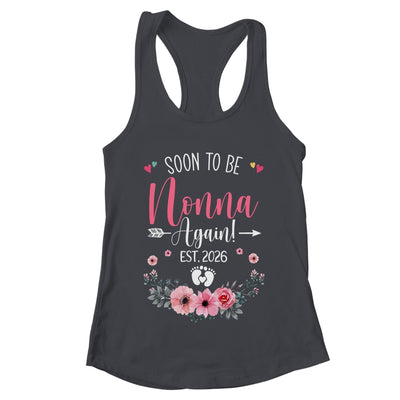 Soon To Be Nonna Again Est 2026 Mothers Day Shirt & Tank Top | teecentury