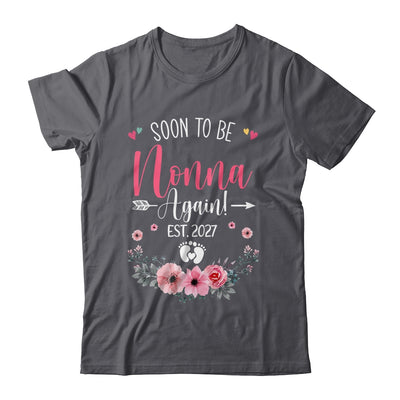 Soon To Be Nonna Again Est 2027 Mothers Day Shirt & Tank Top | teecentury