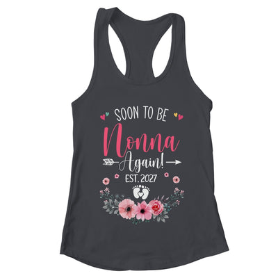Soon To Be Nonna Again Est 2027 Mothers Day Shirt & Tank Top | teecentury