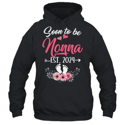 Soon To Be Nonna Est 2024 Mothers Day First Time Nonna Shirt & Tank Top | teecentury