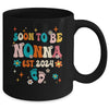 Soon To Be Nonna Est 2024 Pregnancy Announcement Groovy Mug | teecentury