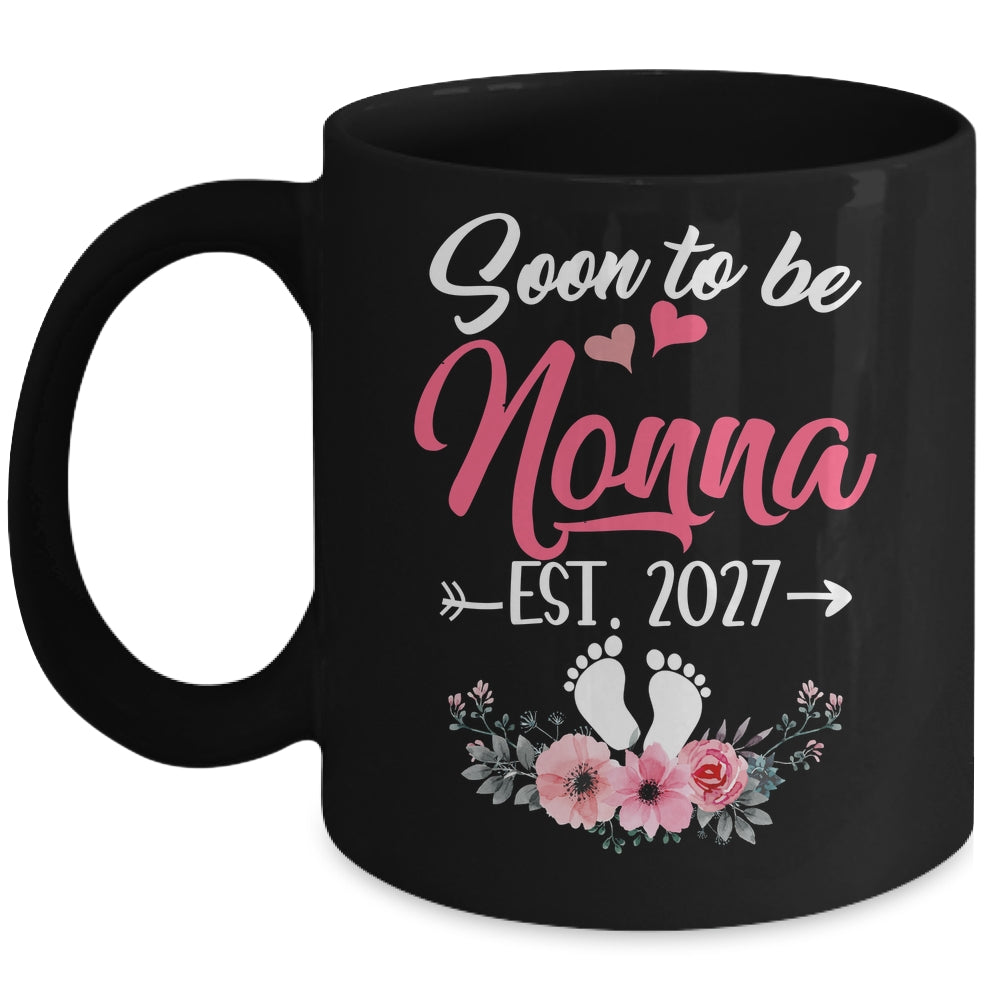Soon To Be Nonna Est 2027 Mothers Day First Time Nonna Mug | teecentury