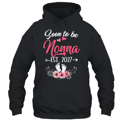 Soon To Be Nonna Est 2027 Mothers Day First Time Nonna Shirt & Tank Top | teecentury