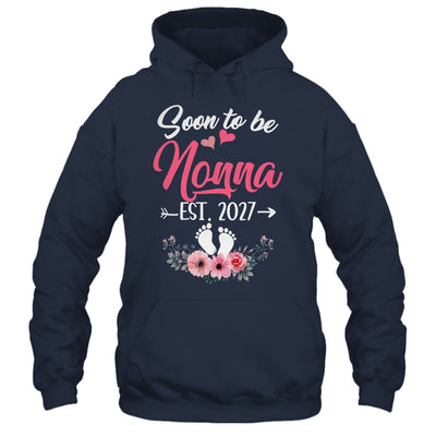 Soon To Be Nonna Est 2027 Mothers Day First Time Nonna Shirt & Tank Top | teecentury