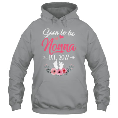 Soon To Be Nonna Est 2027 Mothers Day First Time Nonna Shirt & Tank Top | teecentury