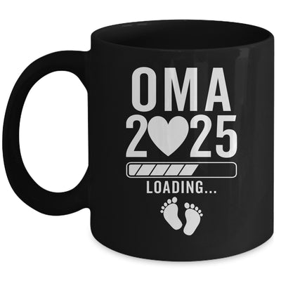 Soon To Be Oma 2025 Pregnancy Announcement Loading Mug | teecentury