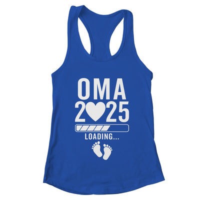 Soon To Be Oma 2025 Pregnancy Announcement Loading Shirt & Tank Top | teecentury