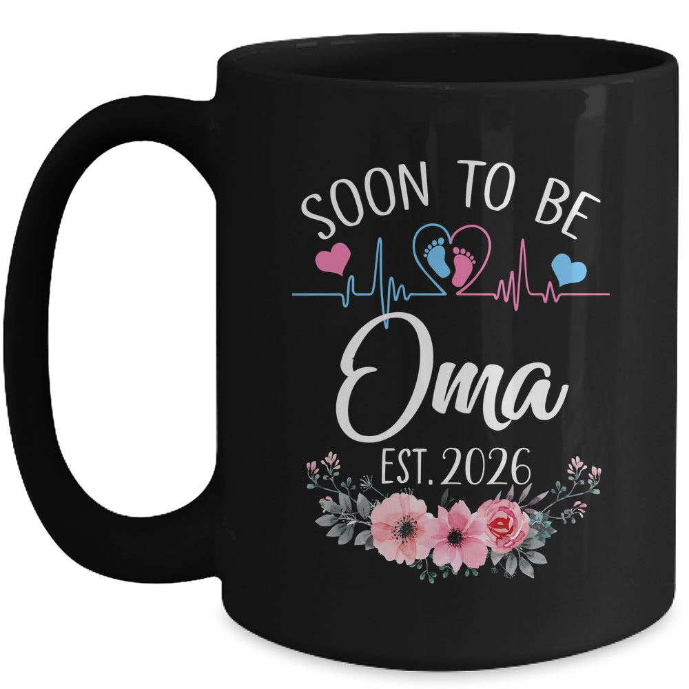 Soon To Be Oma 2026 First Time Pregnancy Announcement Mug | teecentury