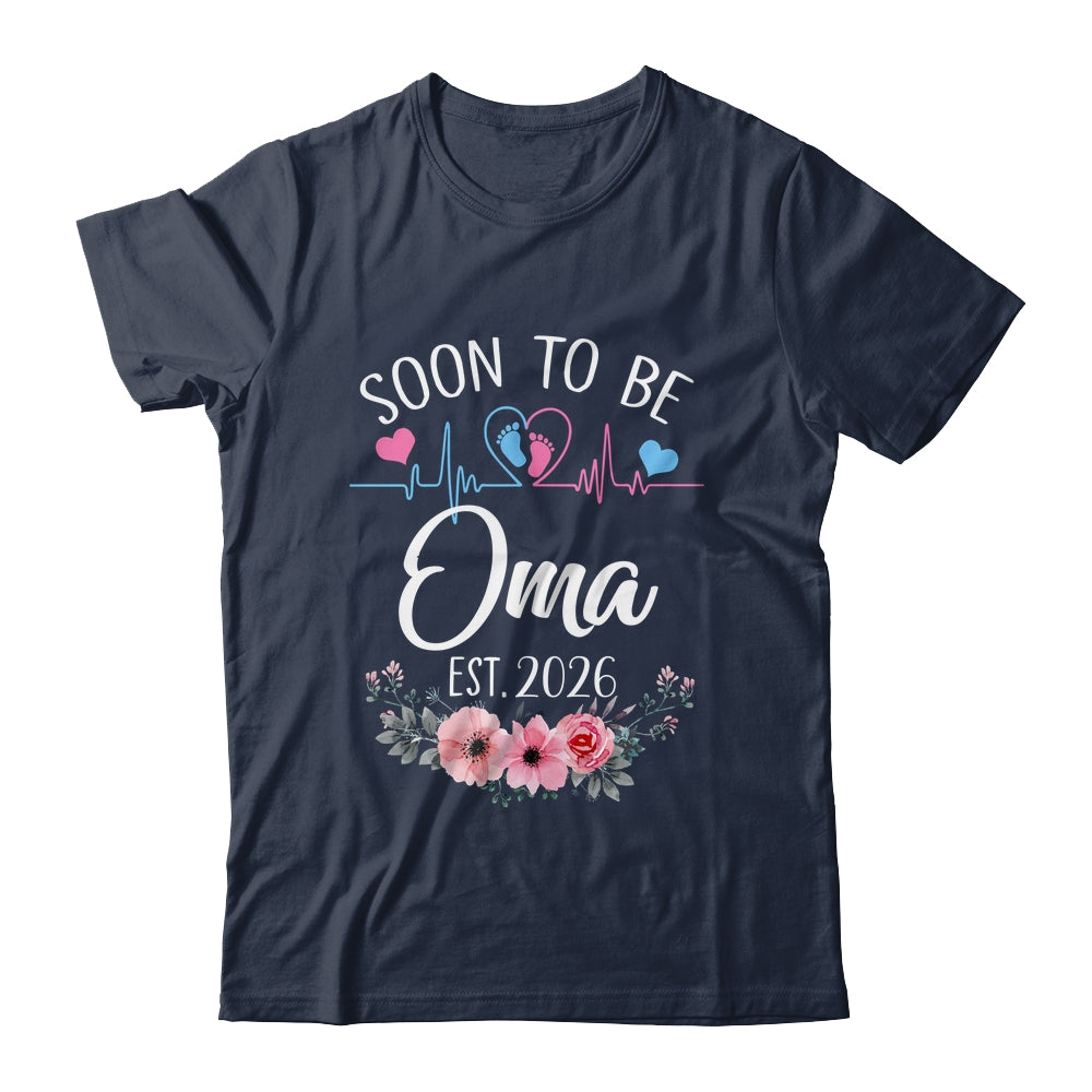 Soon To Be Oma 2026 First Time Pregnancy Announcement Shirt & Tank Top | teecentury