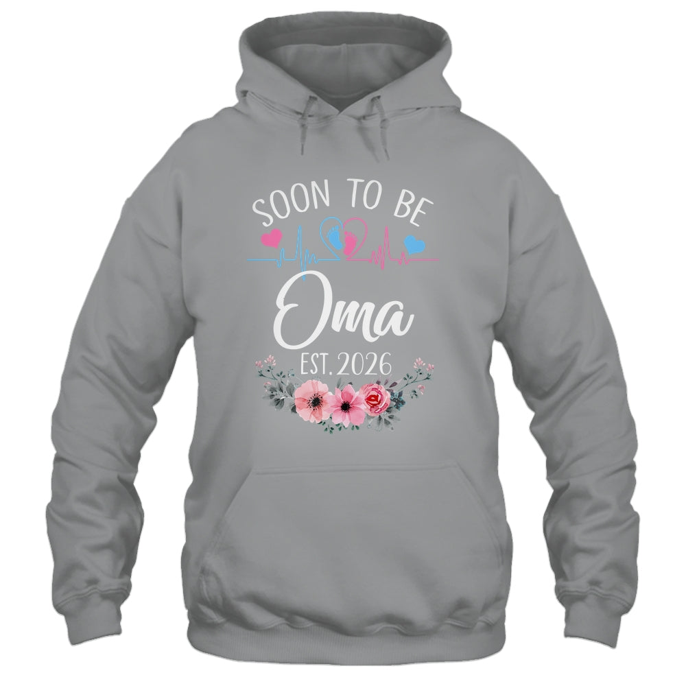 Soon To Be Oma 2026 First Time Pregnancy Announcement Shirt & Tank Top | teecentury