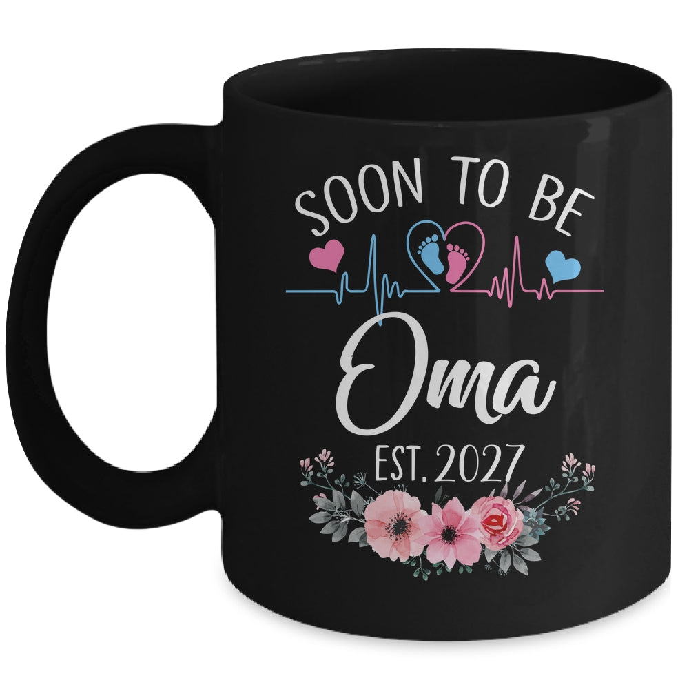 Soon To Be Oma 2027 First Time Pregnancy Announcement Mug | teecentury