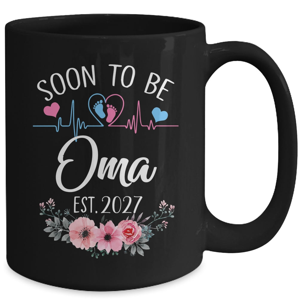 Soon To Be Oma 2027 First Time Pregnancy Announcement Mug | teecentury