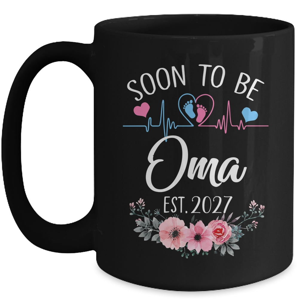Soon To Be Oma 2027 First Time Pregnancy Announcement Mug | teecentury