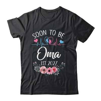Soon To Be Oma 2027 First Time Pregnancy Announcement Shirt & Tank Top | teecentury