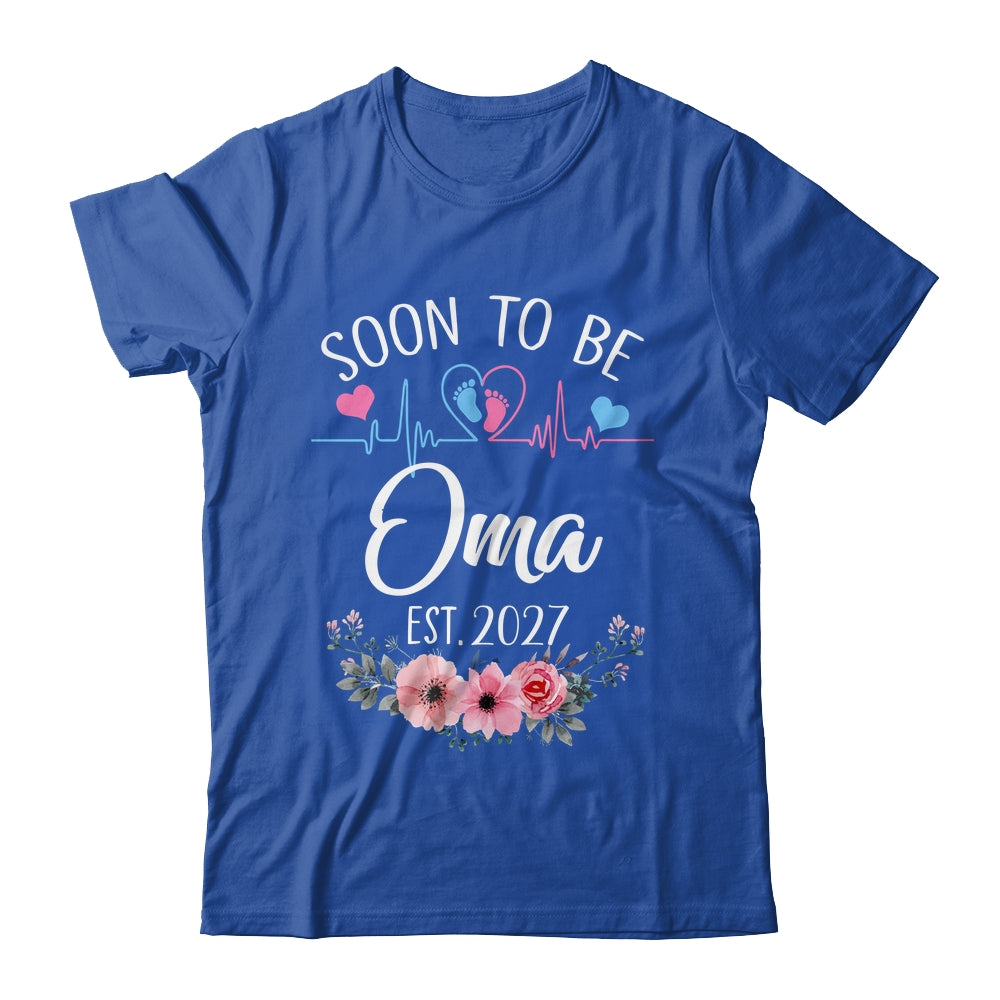Soon To Be Oma 2027 First Time Pregnancy Announcement Shirt & Tank Top | teecentury