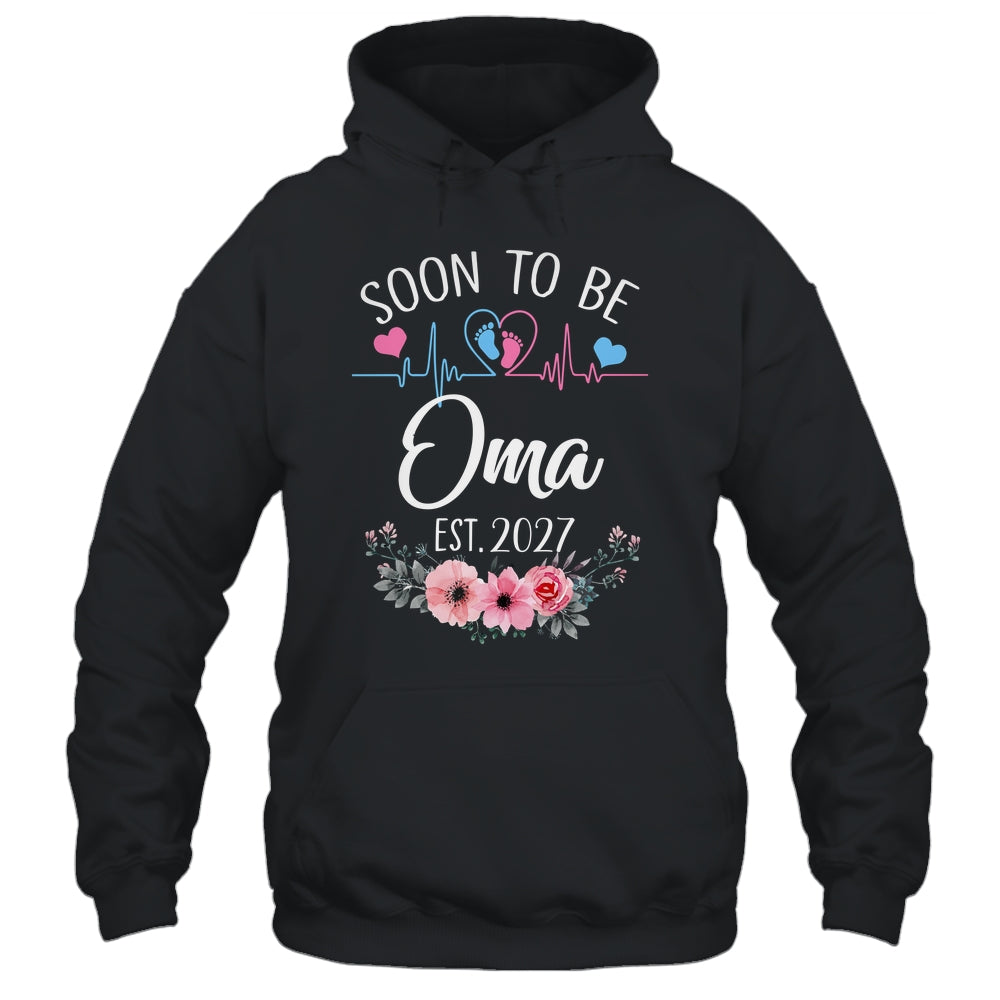 Soon To Be Oma 2027 First Time Pregnancy Announcement Shirt & Tank Top | teecentury