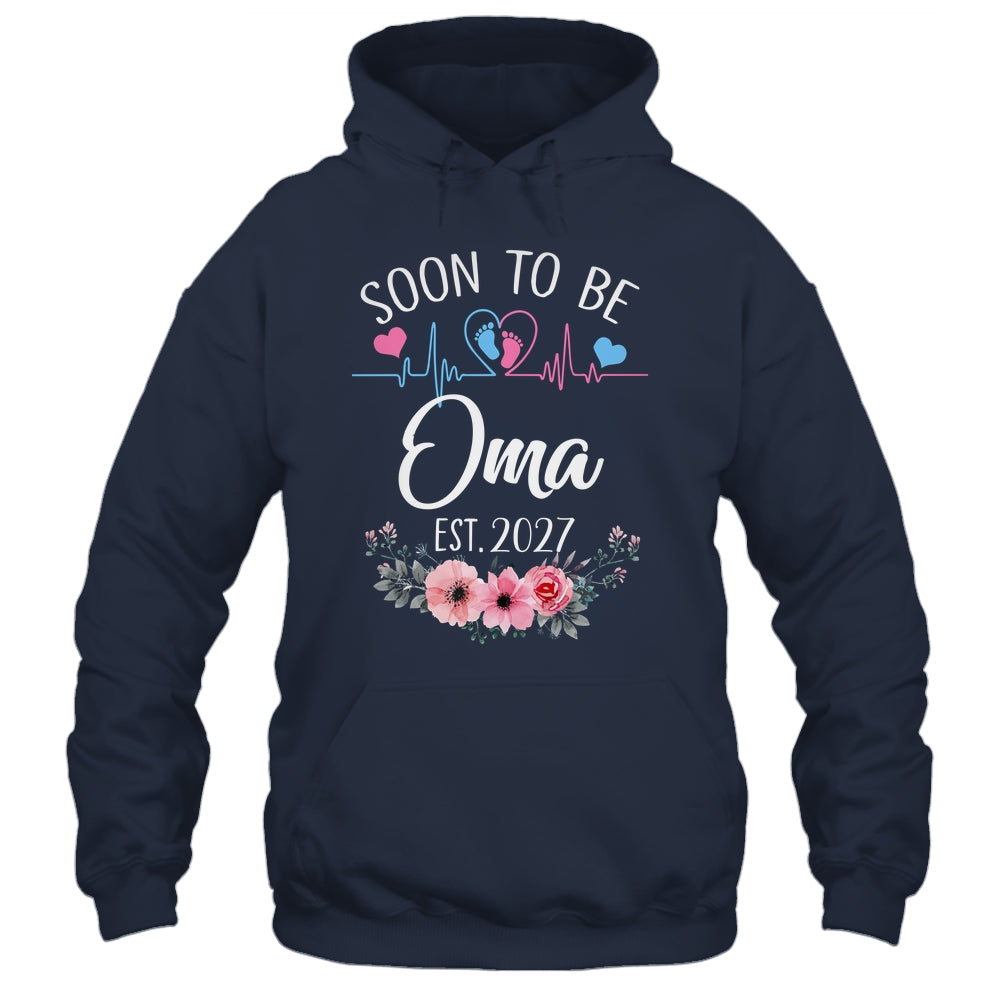 Soon To Be Oma 2027 First Time Pregnancy Announcement Shirt & Tank Top | teecentury