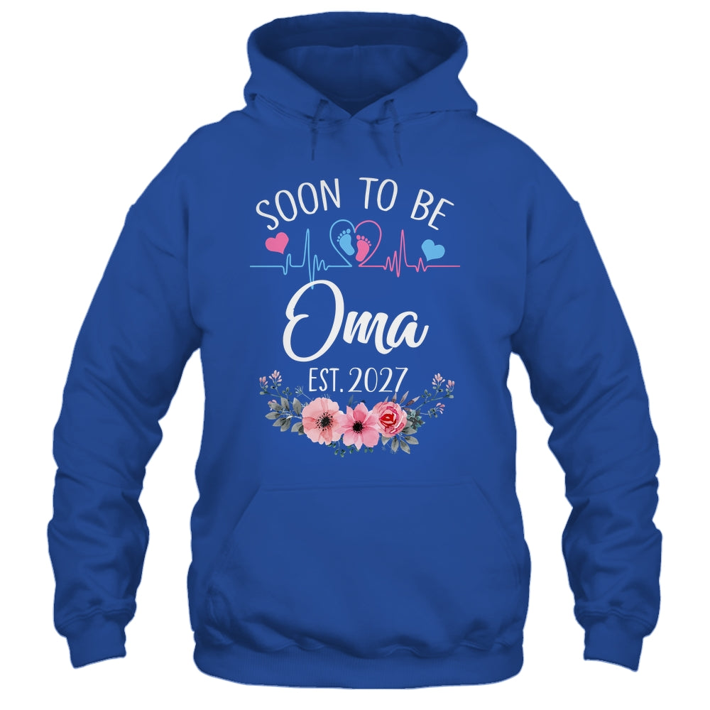 Soon To Be Oma 2027 First Time Pregnancy Announcement Shirt & Tank Top | teecentury